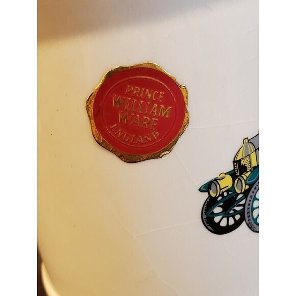 PRINCE WILLIAM WARE VINTAGE BEER STEIN ANTIQUE MORRIS AUTO 22K GOLD ENGLAND - Picture 9 of 12